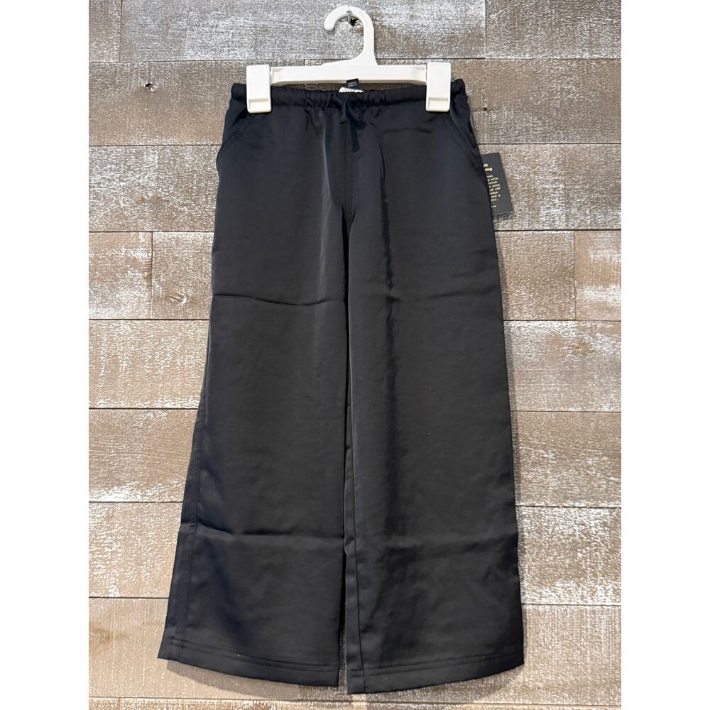 Girls Art Class Black‎ Satin Wide-Leg Pants NWT – Girls Adjustable Waist